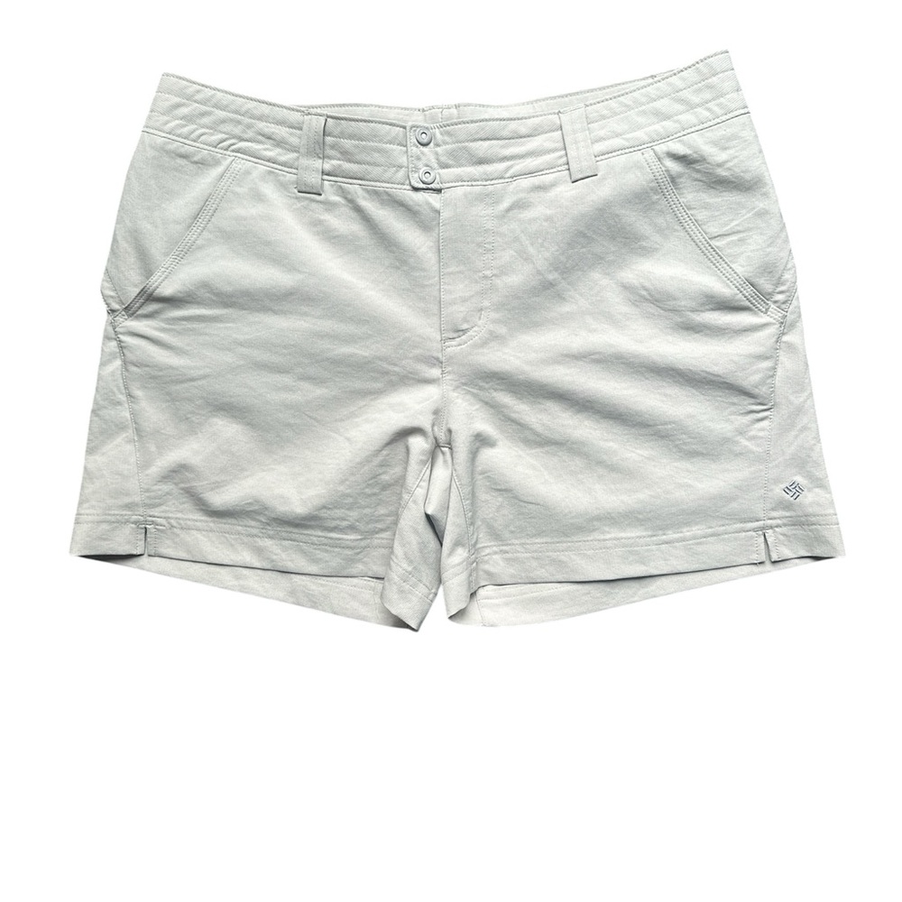 Columbia Women’s Size 12 Beige Lightweight Shorts | Outdoor Hiking Casual